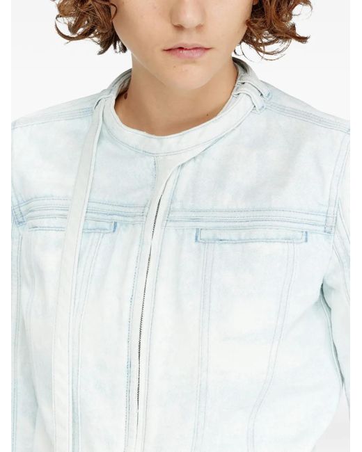 DIESEL White Denim Cotton Jacket