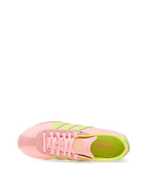 Adidas Pink Tokyo Three-Stripe Sneakers