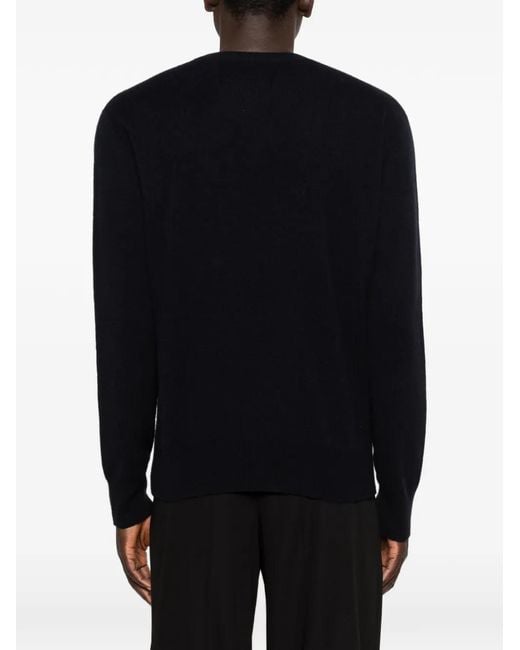 The Row Black Round-Neck Sweater for men