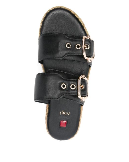 Högl Black Elsa Buckled Espadrilles