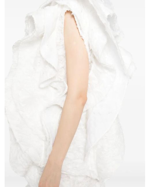 Top Intertwine Maticevski de color White