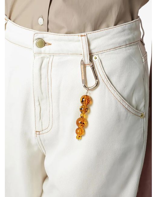 DARKPARK White Contrast-Stitch Denim Shorts