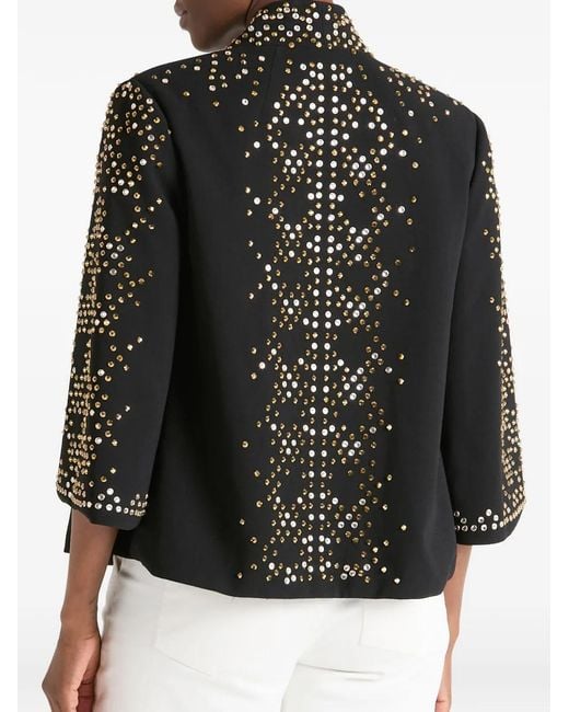 Temperley London Black Oberon Stud-Embellished Jacket