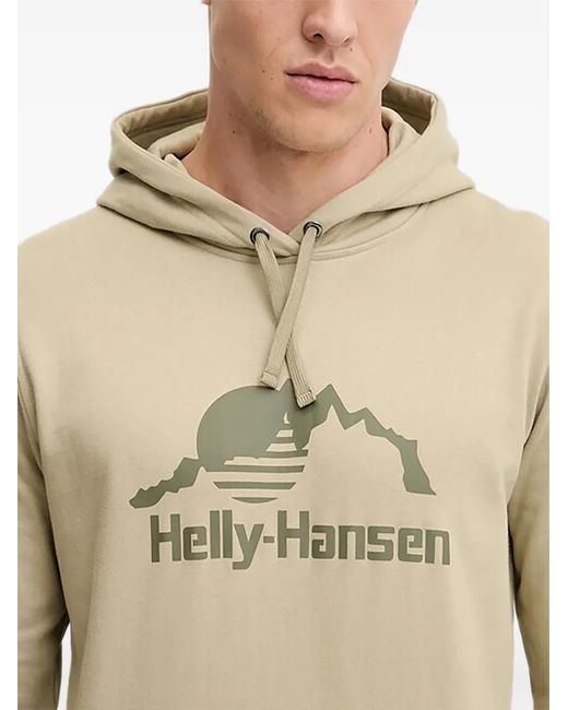 Helly Hansen Natural Nord Graphic-Print Hoodie for men