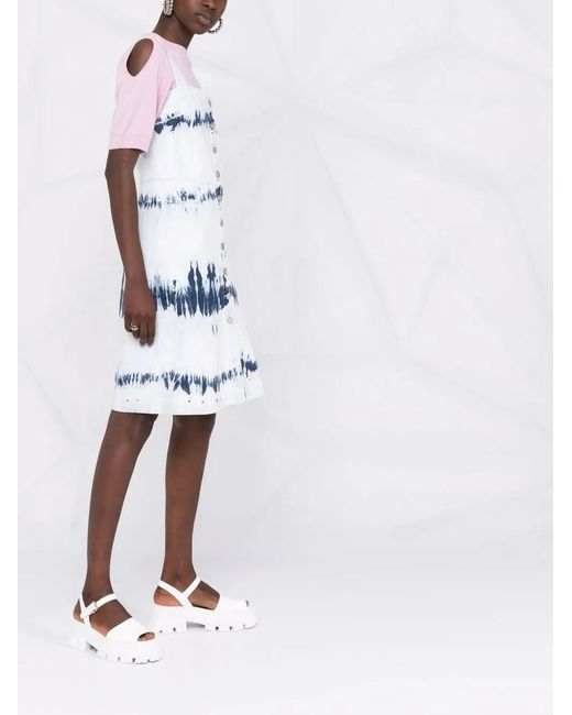 Stella McCartney Blue Tie-Dye Cotton Dress