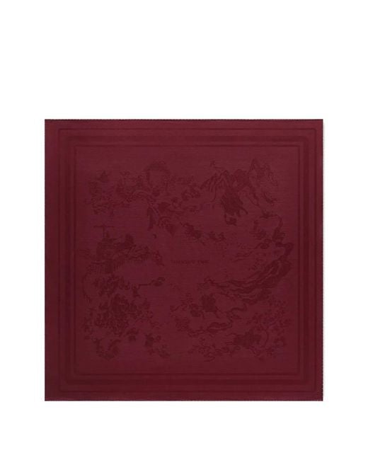 Shanghai Tang Purple Tang Patterned Scarf