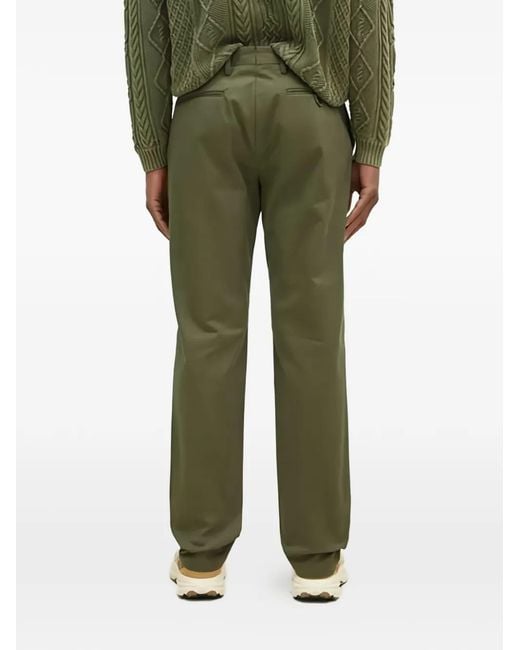 Paul Smith Green Flat-Front Chinos for men