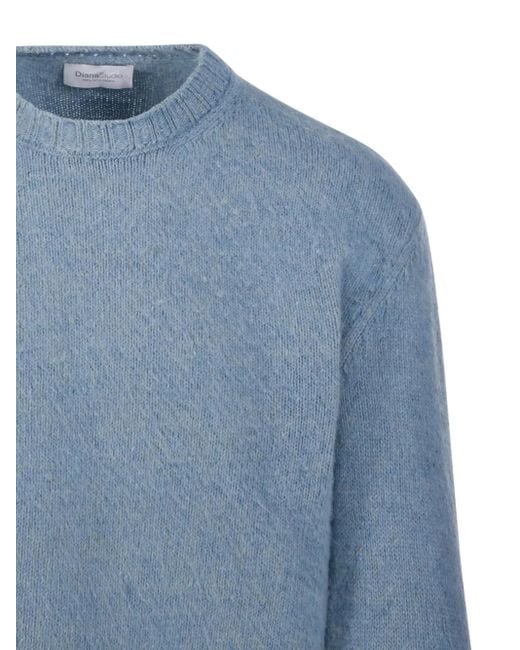 Diana Studio Blue Crew-Neck Sweater for men