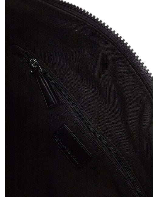 Karl Lagerfeld Black Graffiti-Print Logo-Patch Tote Bag