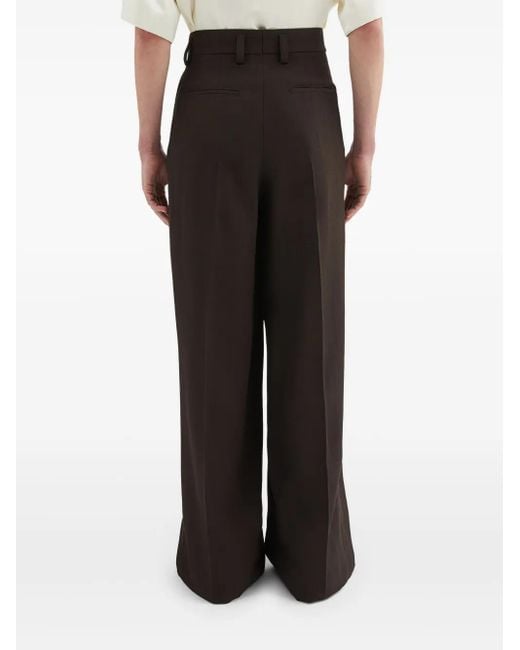 メンズ Jil Sander プリーツディテール パンツ Black