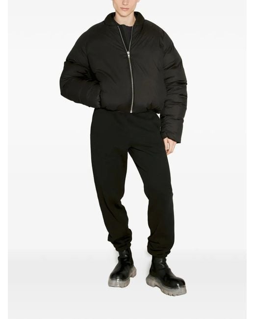 Entire studios Black Padded Zipped Jacket for men