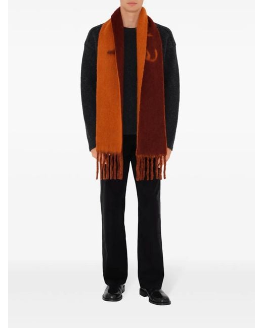 Sciarpa Con Frange di Burberry in Orange