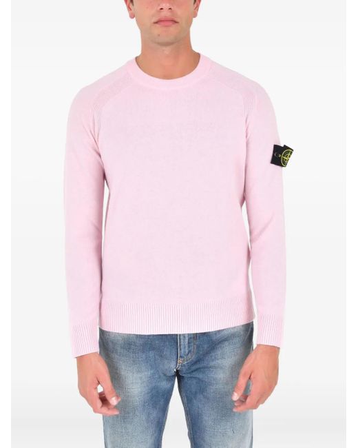 Stone Island Rundhals-Pullover in Red für Herren