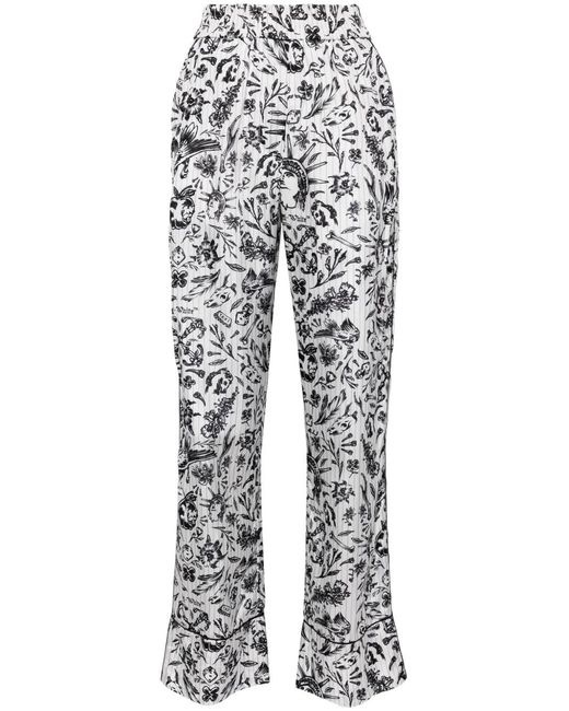 Off-White c/o Virgil Abloh White Tattoo-Print Pyjama Pants