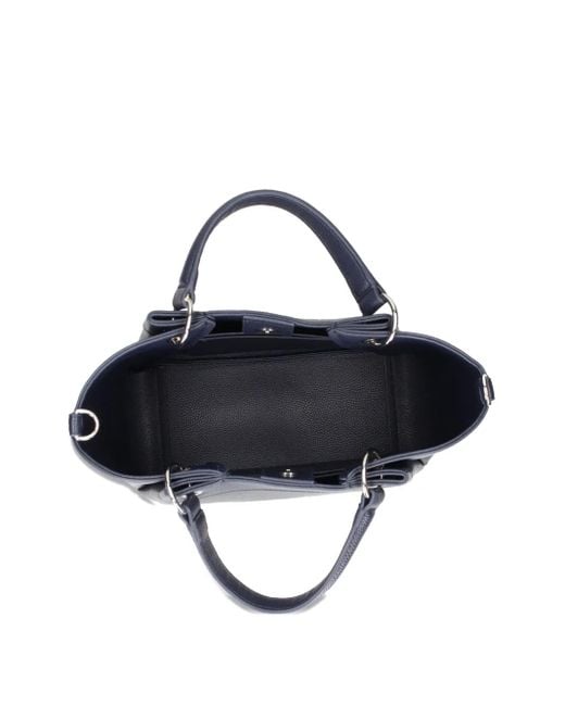 ARMANI EXCHANGE Blue Medium Top Handle Tote Bag