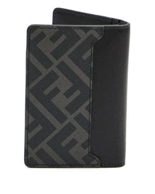 Fendi Black Porte-Cartes À Logo Brodé for men