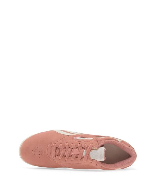 Reebok Pink Baskets À Lacets Freestyle