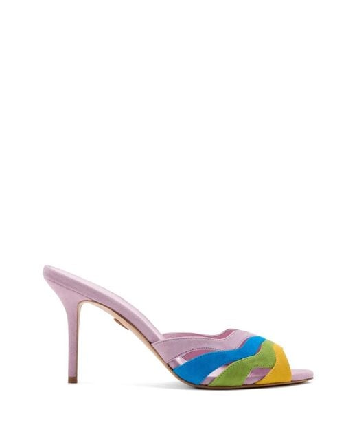 Titi Adesa Blue Jadesola Suede Sandals
