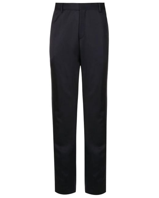 Boss Blue Straight-Leg Tailored Trousers for men