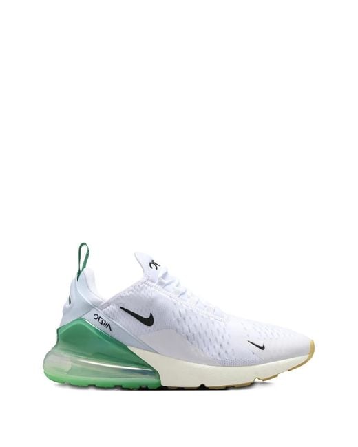 Nike White Air Max 270 Logo-Detail Sneakers