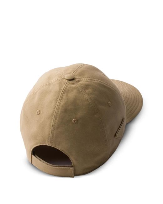 Prada Natural Technical Fabric Baseball Cap for men