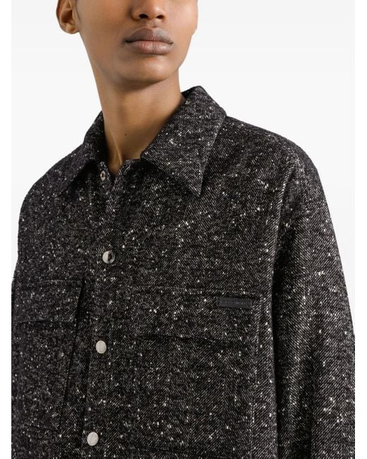 Dolce & Gabbana Black Speckled Shirt for men