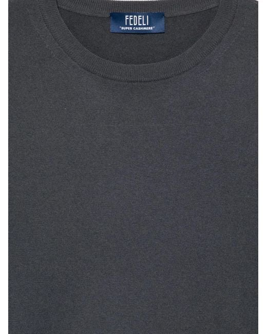 Fedeli Gray Cashmere Top for men