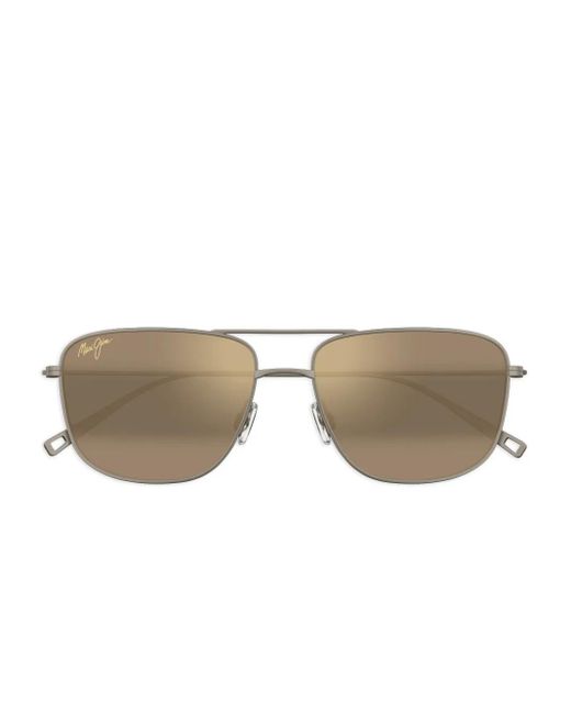 Maui Jim Green Mikioi Square-Frame Sunglasses