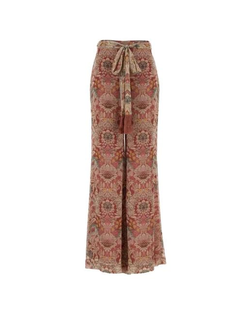 Zimmermann Brown Viscose Pants