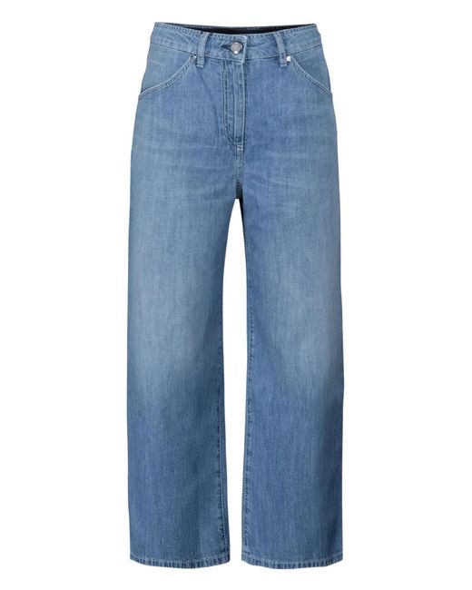 Moorer Blue Cotton Jeans
