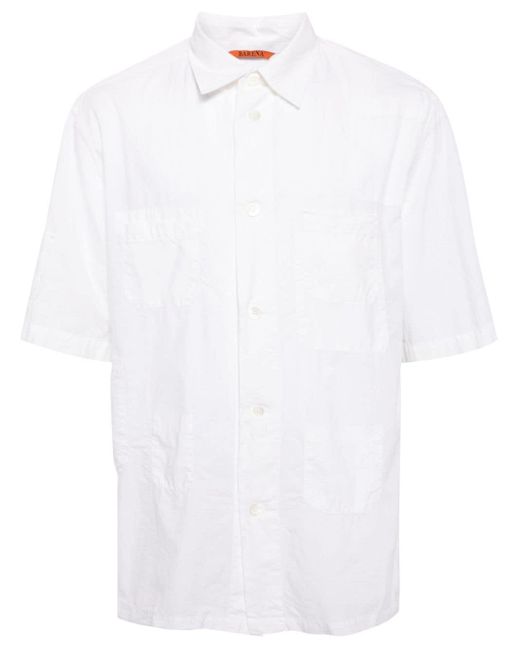 Barena Katoenen Overhemd in het White voor heren