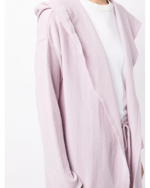 Teddy Cashmere Napoli フーデッド カシミアカーディガン Pink