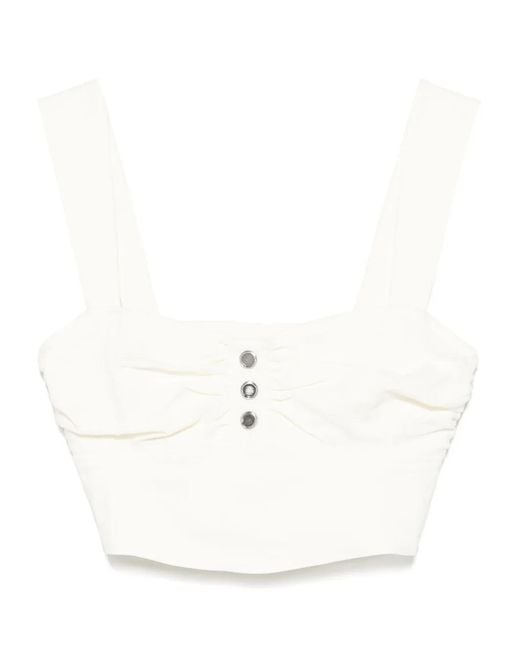 Pinko White Voyager Top