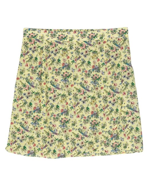 Zadig & Voltaire Metallic Joseline Floral-print Mini Skirt