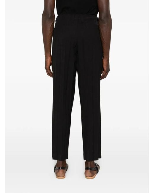 Homme Plissé Issey Miyake Black Edge Ensemble Pleated Trousers for men