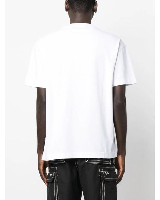Palm Angels White Hunter Logo-print Cotton-jersey T-shirt X for men