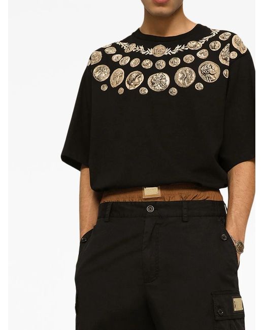 Dolce & Gabbana Black T-Shirts And Polos for men