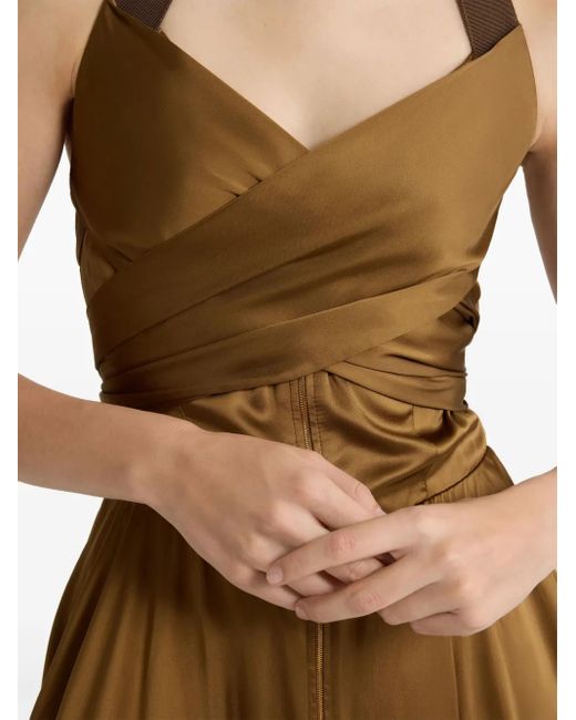 Patou Natural Midikleid aus Satin
