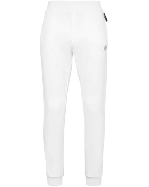 Pantaloni sportivi con vita elasticizzata di Philipp Plein in White da Uomo