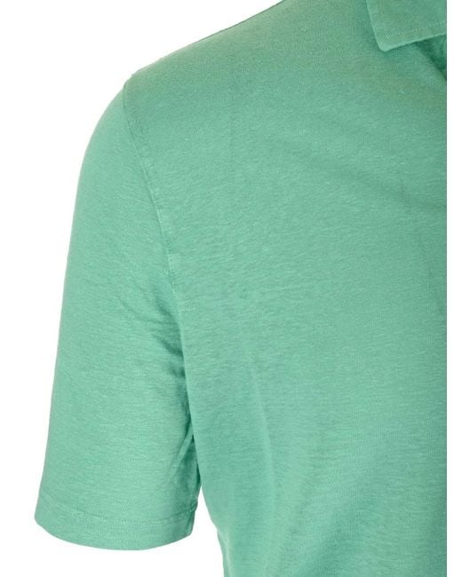 Al Duca D'aosta Green Slim-Fit Polo Shirt for men