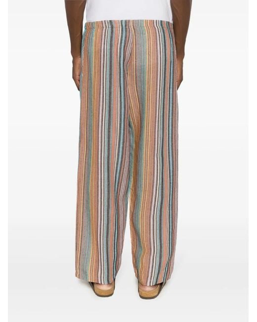 Amir Slama White Jacquard Wide-Leg Trousers for men
