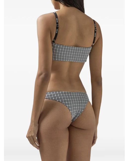 Gcds White Gingham-Check Bikini