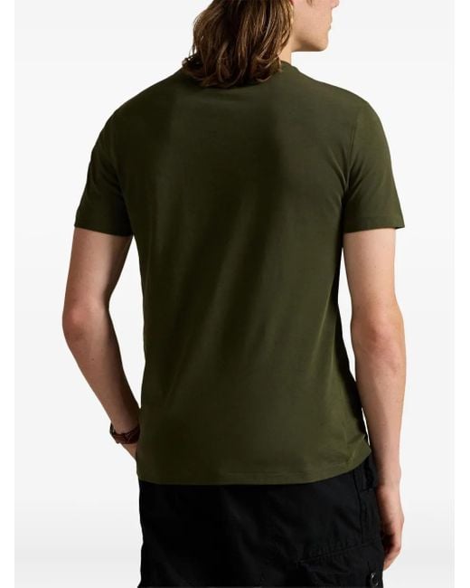 Polo Ralph Lauren Green Lauren Logo-Embroidered T-Shirt for men