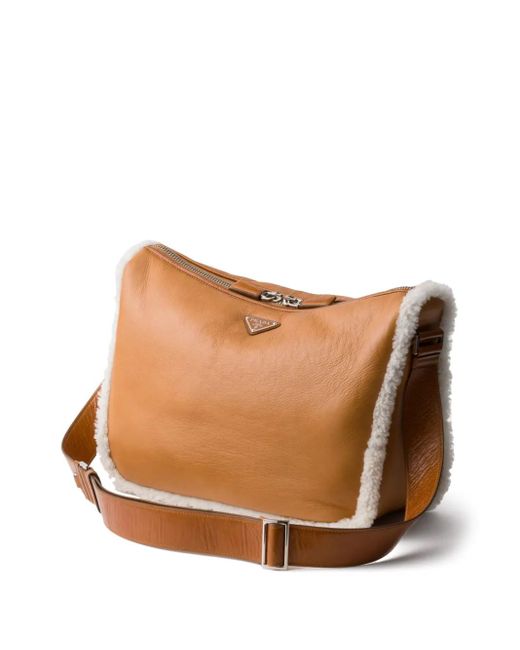 Borsa A Spalla di Prada in Brown da Uomo