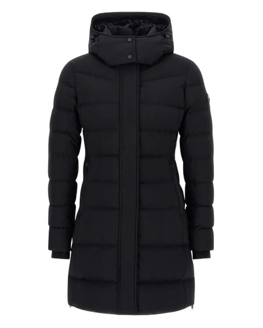 Moose Knuckles Black Quilted Padded Parka