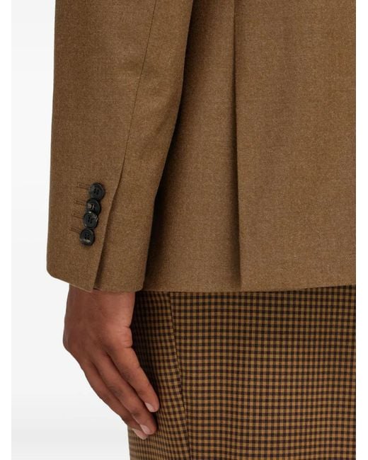 Blazer Con Botones Ferragamo de hombre de color Brown