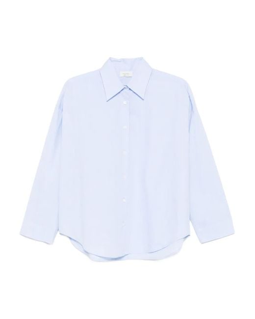 Mazzarelli Button-Down Blouse in het White