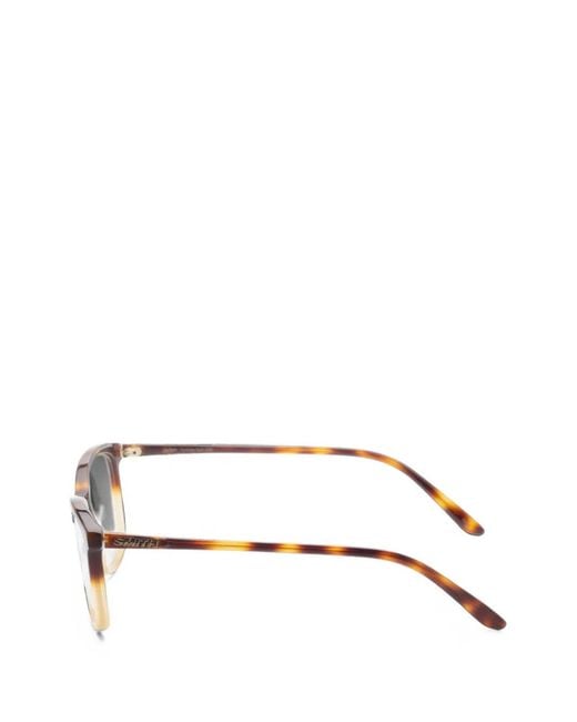 Smith White Jaden Tortoiseshell-Effect Glasses