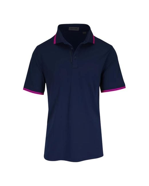 G/FORE Blue Three-Button Polo Shirt for men
