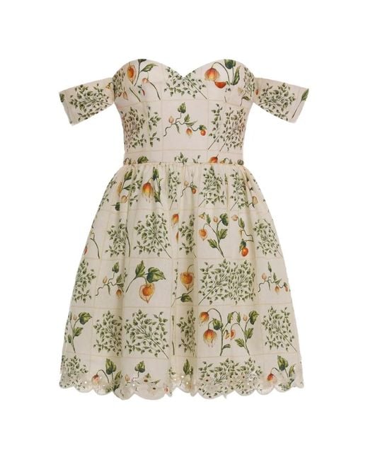 Agua Bendita White Poesia Uchuva Dress